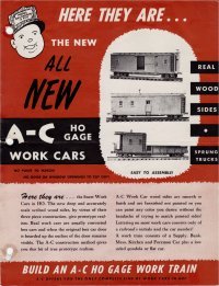 A-C Railway Models Catalog 1954