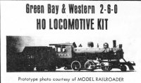 Boyd Models 2-6-0 Mogul Instruction