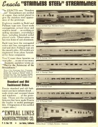 Central Lines Passenger Cars Advertisement