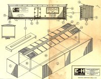 E and H Model Hobbies 40' Private Owner Refrigerator Car 1938 Instructions