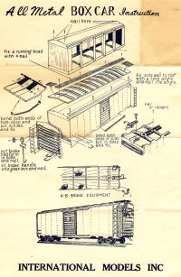 International Models 40' Metal Box Car Instructions