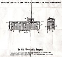 Labelle HOn3 Caboose Instructions