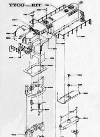 Tyco GP-20 Dummy 1962 Diagram