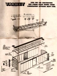 Varney B-81 Steel Box Car Instructions 1956