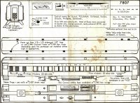 Walthers 7807 Pullmann Passenger Car Instructions